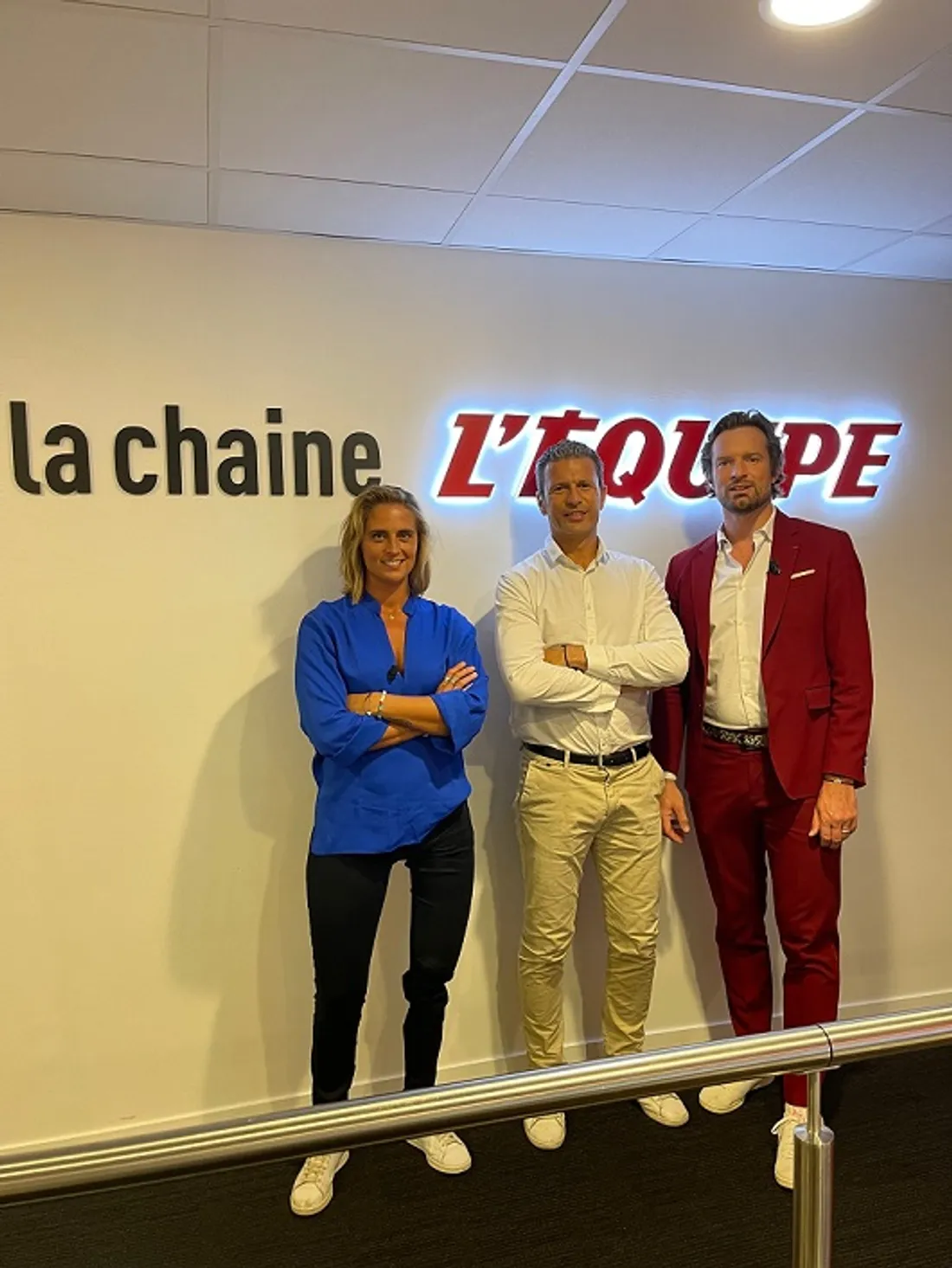 Charles Rozoy (ici à droite) est consultant jusqu'à dimanche pour les Jeux Paralympiques de Tokyo